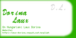 dorina laux business card